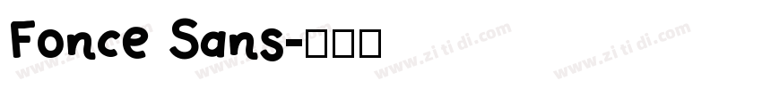 Fonce Sans字体转换